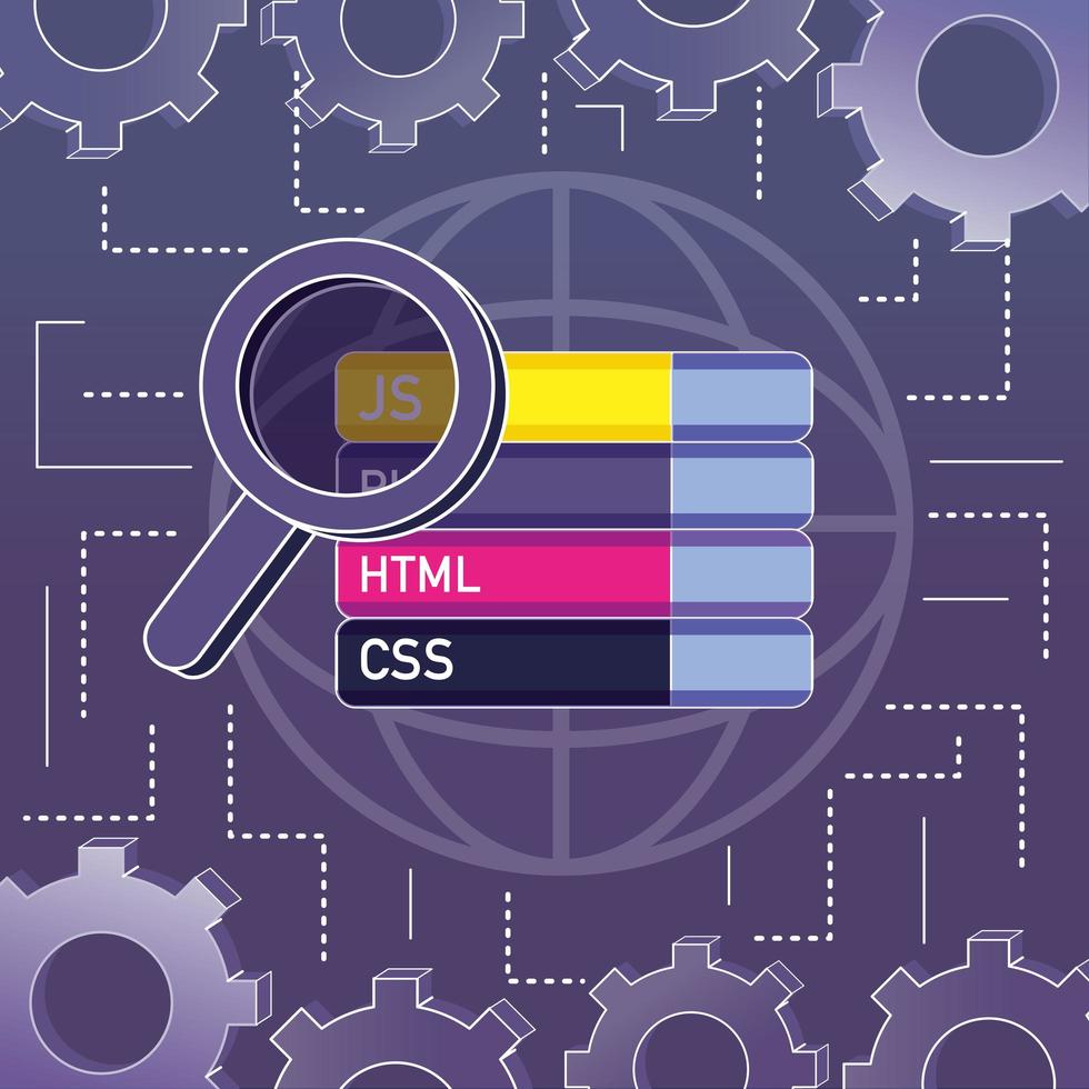 concepto de codificación del programa vector