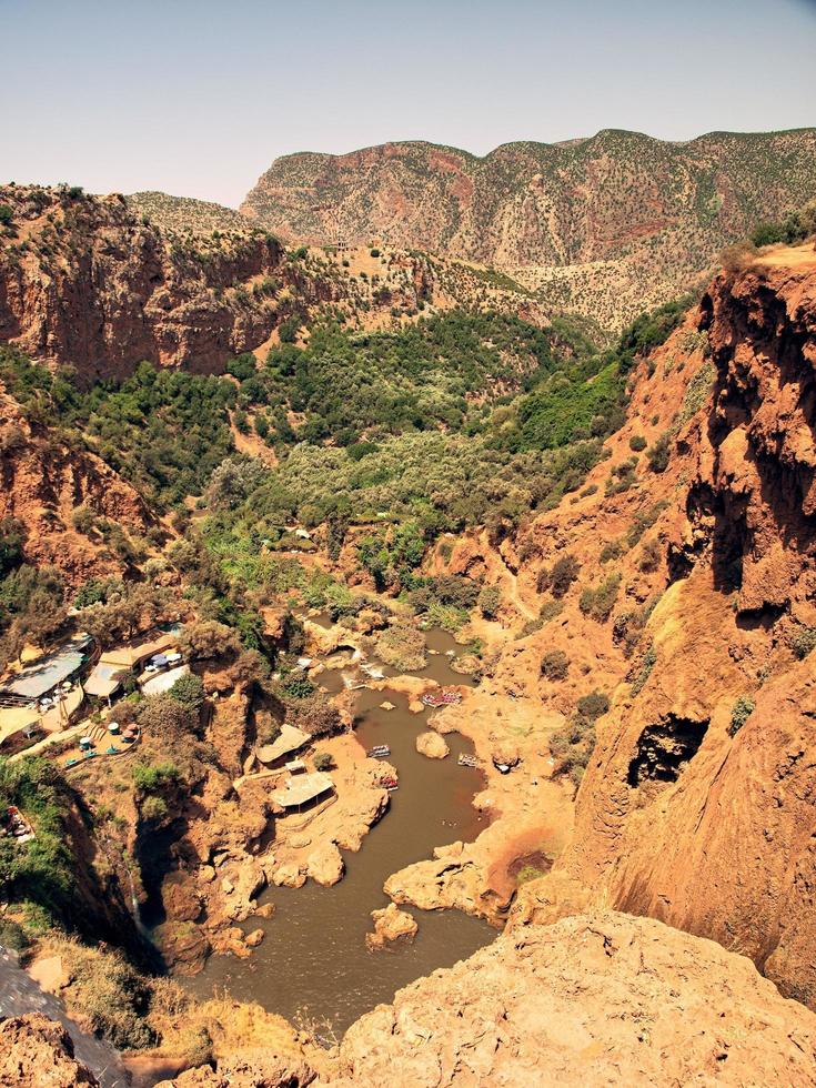 Moroccan river landscape photo