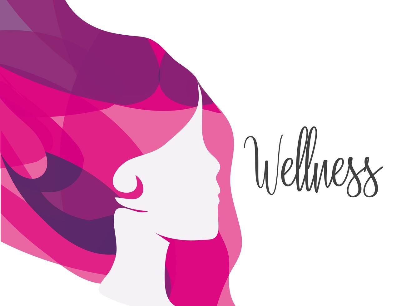 wellness woman design vector