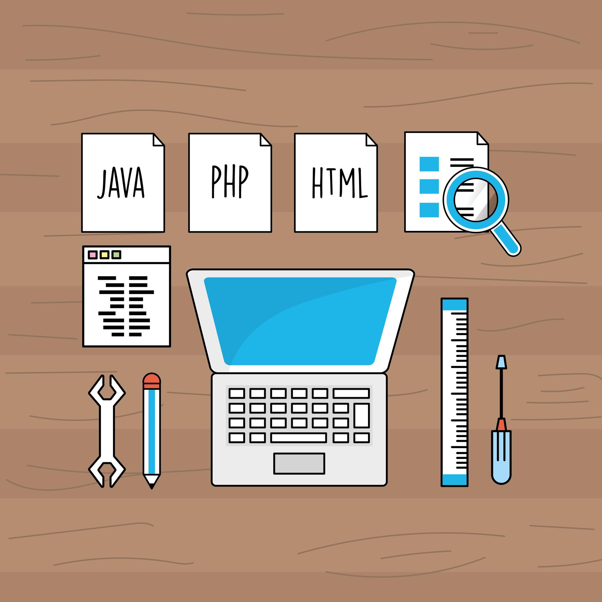 Programming and coding technology 1312210 Vector Art at Vecteezy