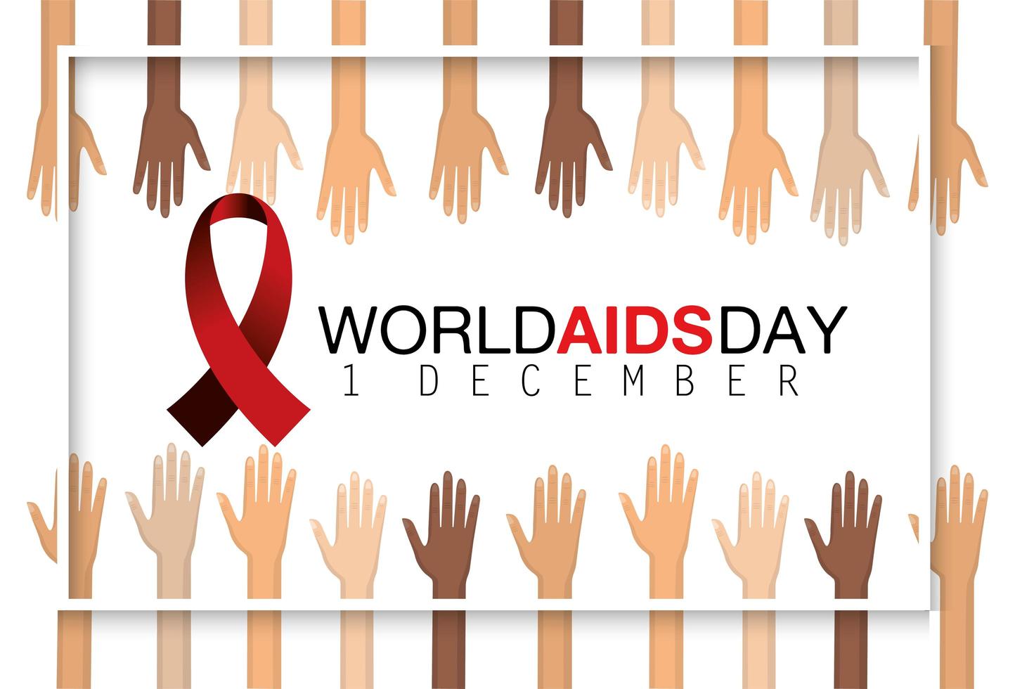 World AIDS day prevention banner vector
