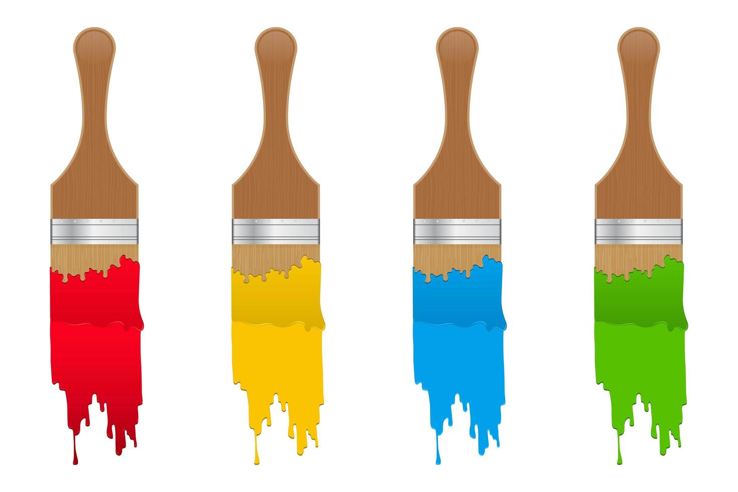 Paint brush set  vector