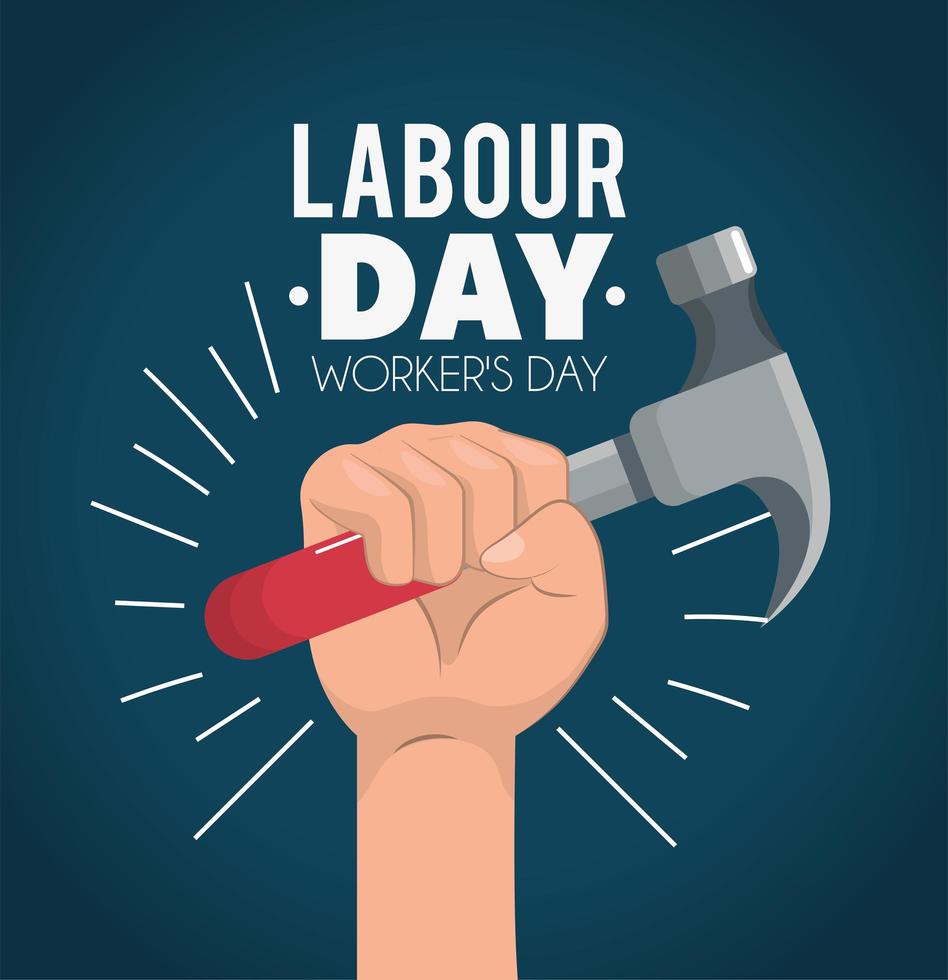 Labour day celebration banner vector