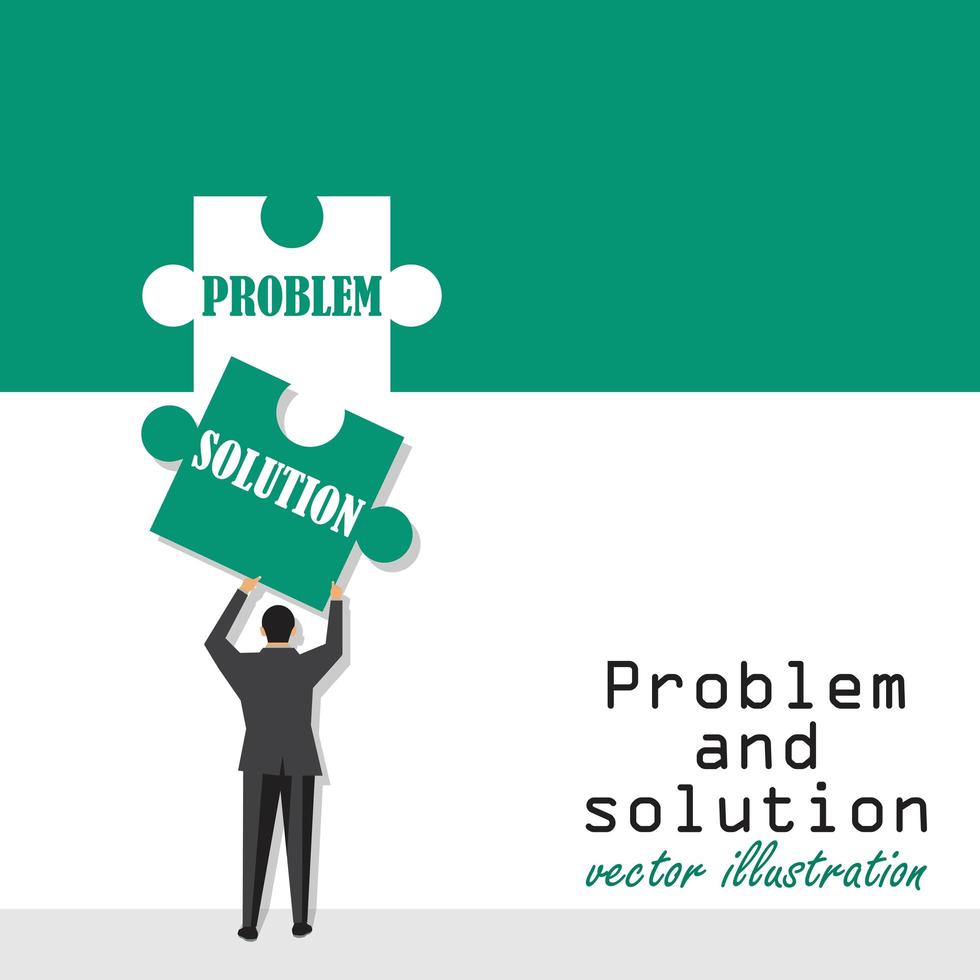  Creative problem solving concept vector