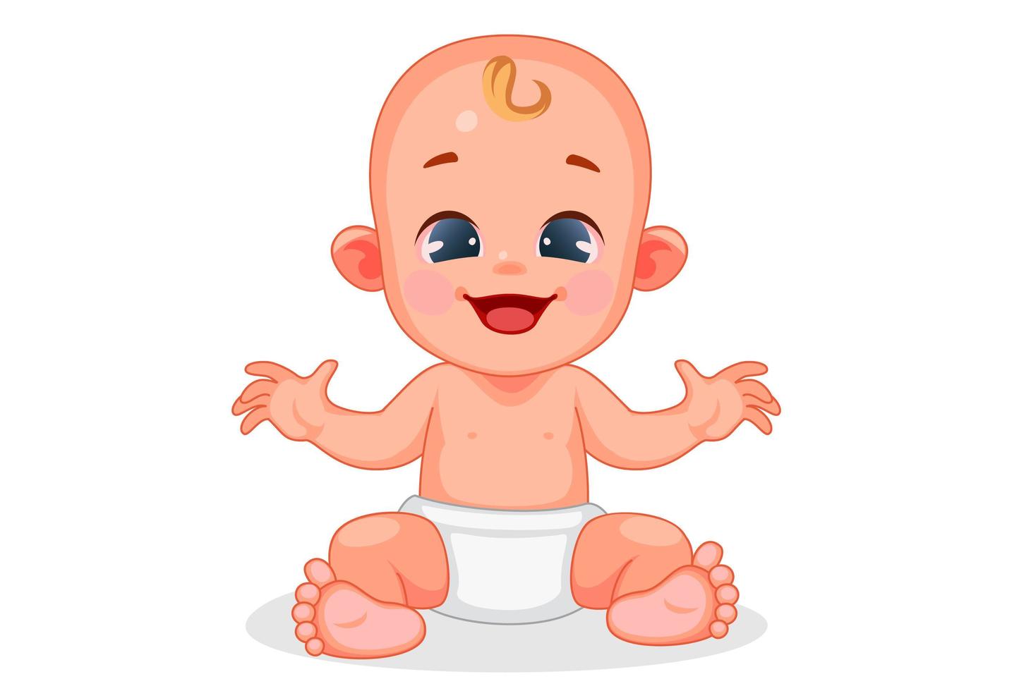 Cute baby with different expression vector