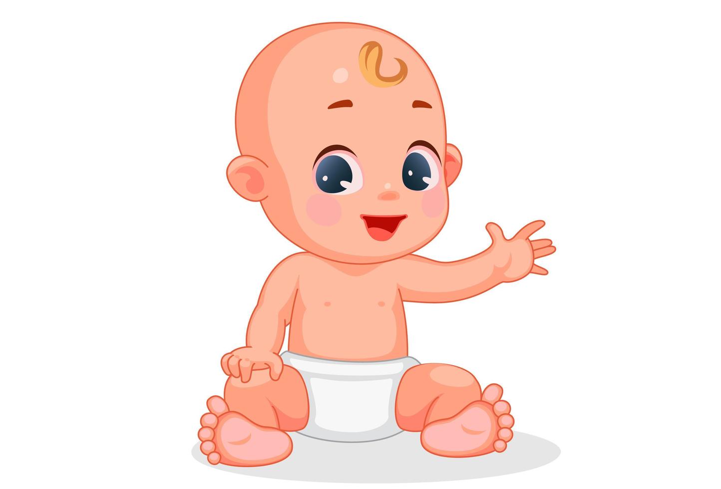 Cute baby with different expression vector