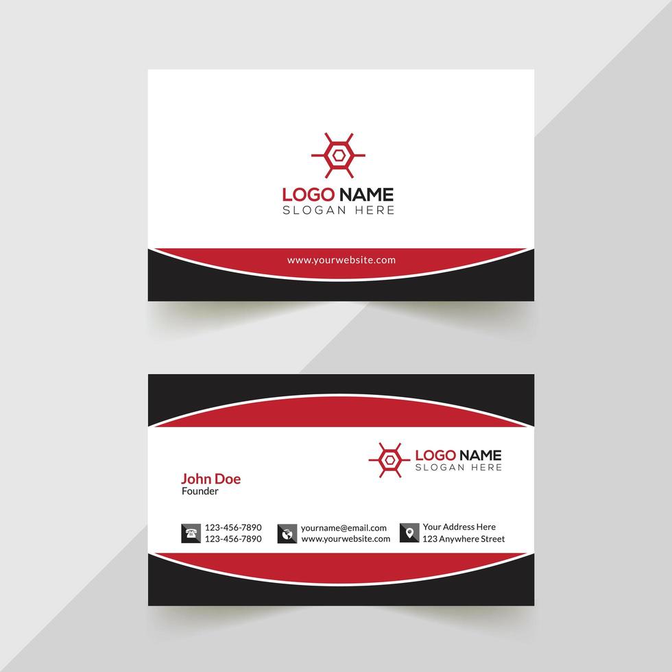 Creative business card design vector