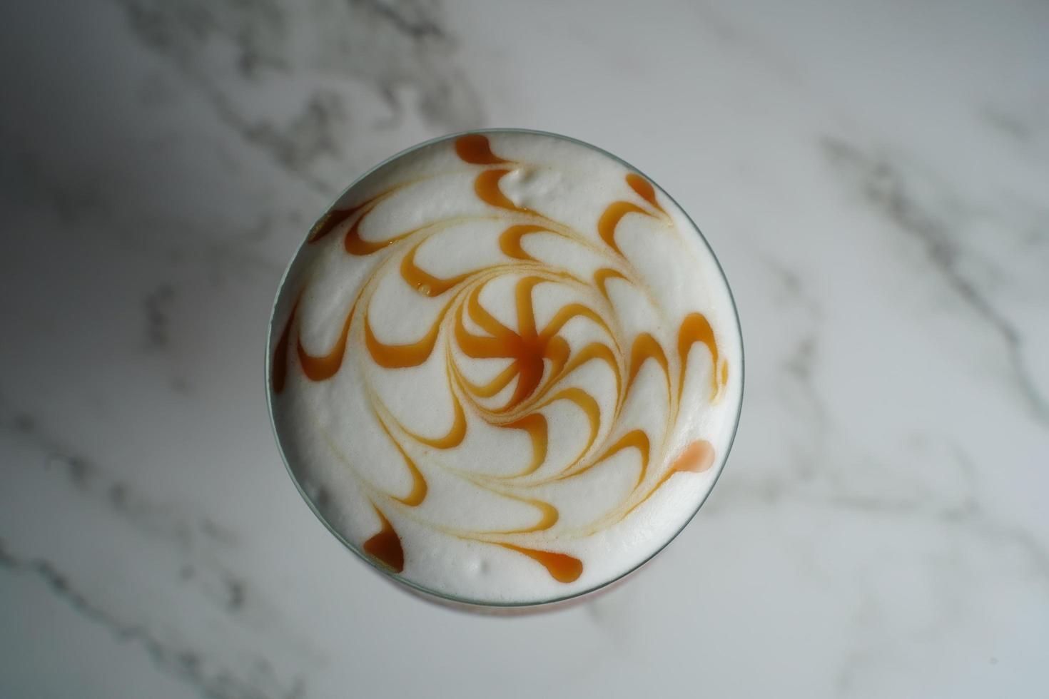 arte de la espuma del café con leche foto