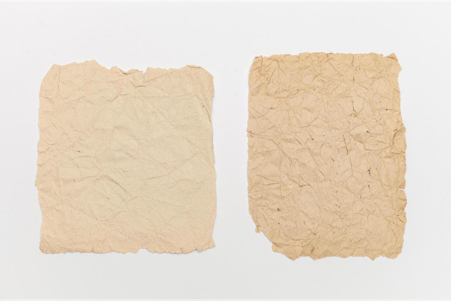 Flat lay of rustic paper photo