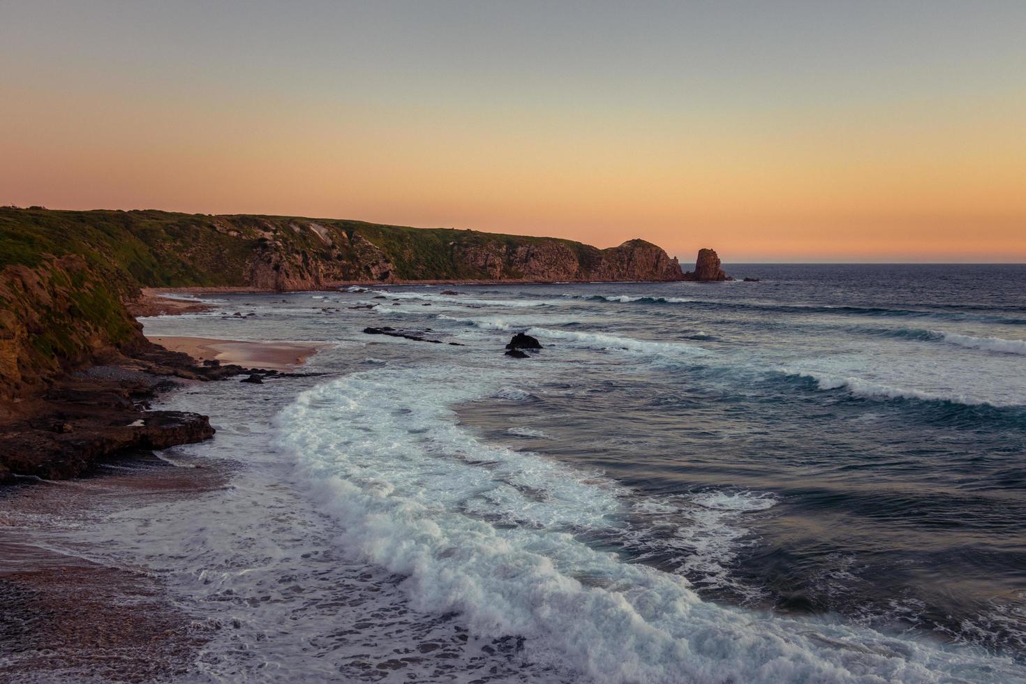 Ocean waves crashing  photo