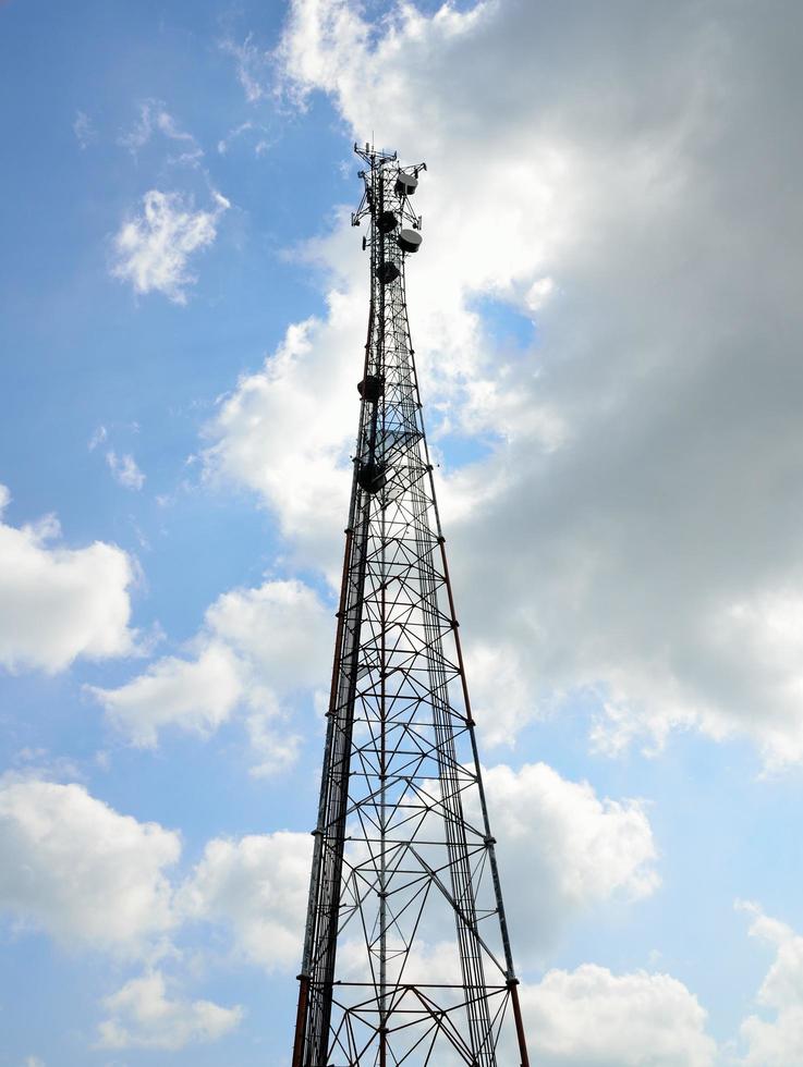 Steel microwave tower photo