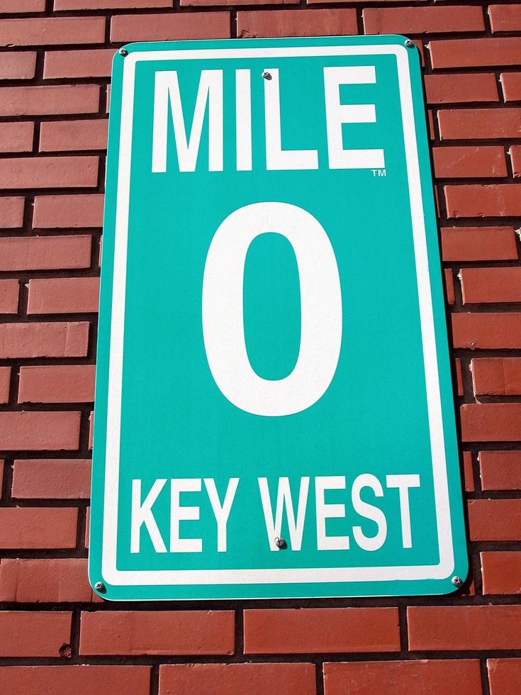 Zero sign in Key West photo
