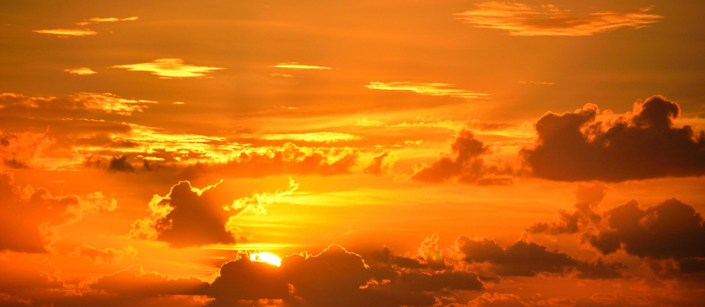 Dramatic cloudy sunrise photo
