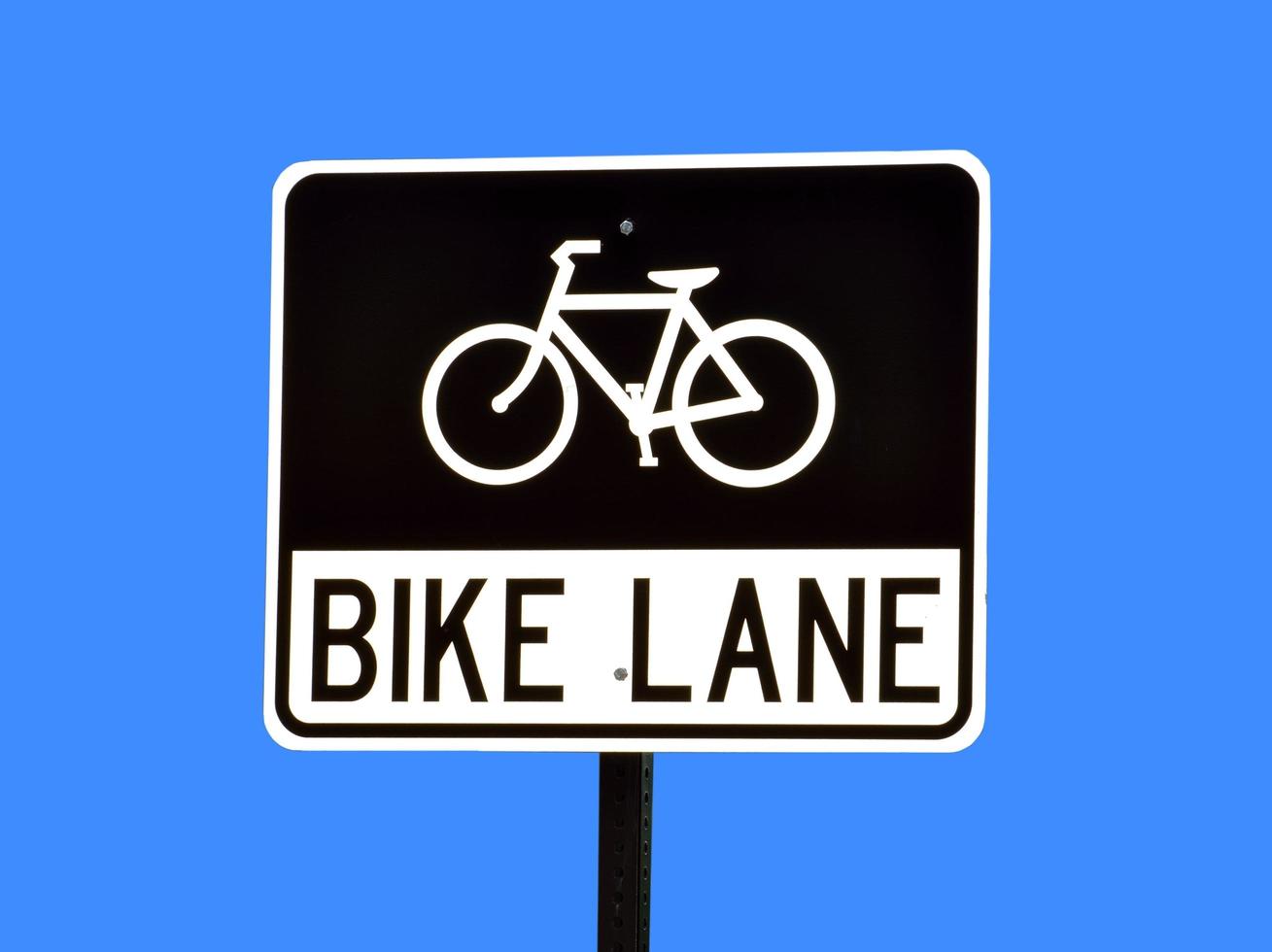 Bike lane sign photo