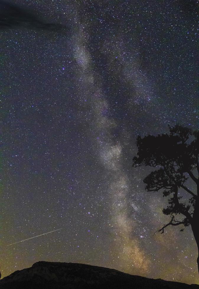 galaxia de la vía láctea en la ciudad de mazandaran foto