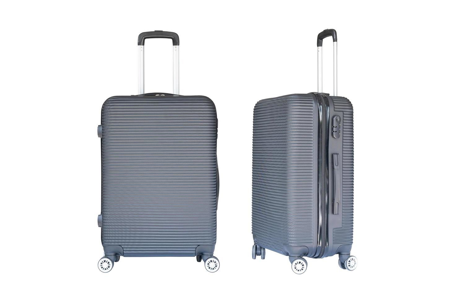 Two gray suitcases photo