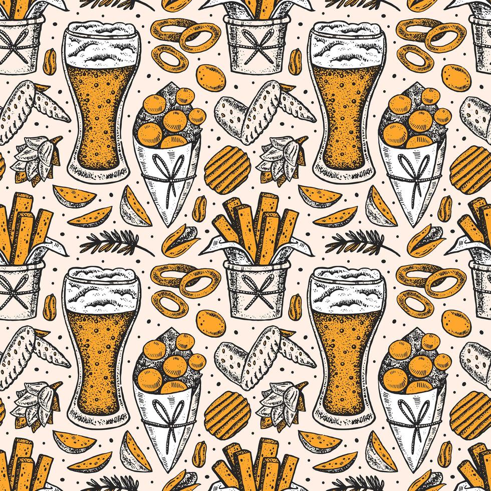 Oktoberfest de patrones sin fisuras, textura vector