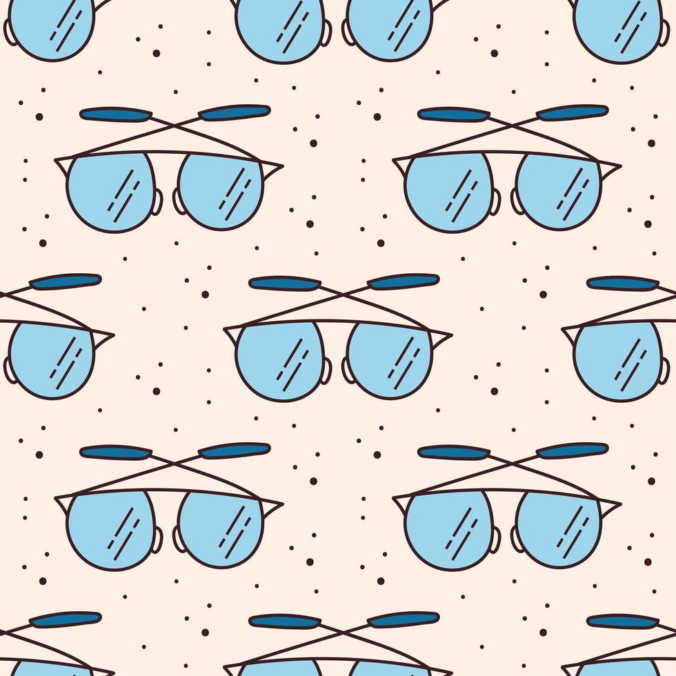 Eye glasses seamless pattern vector