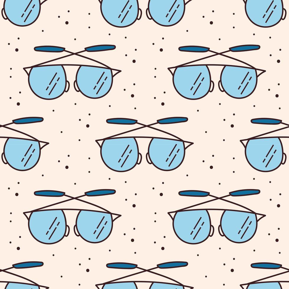 Eye glasses seamless pattern vector