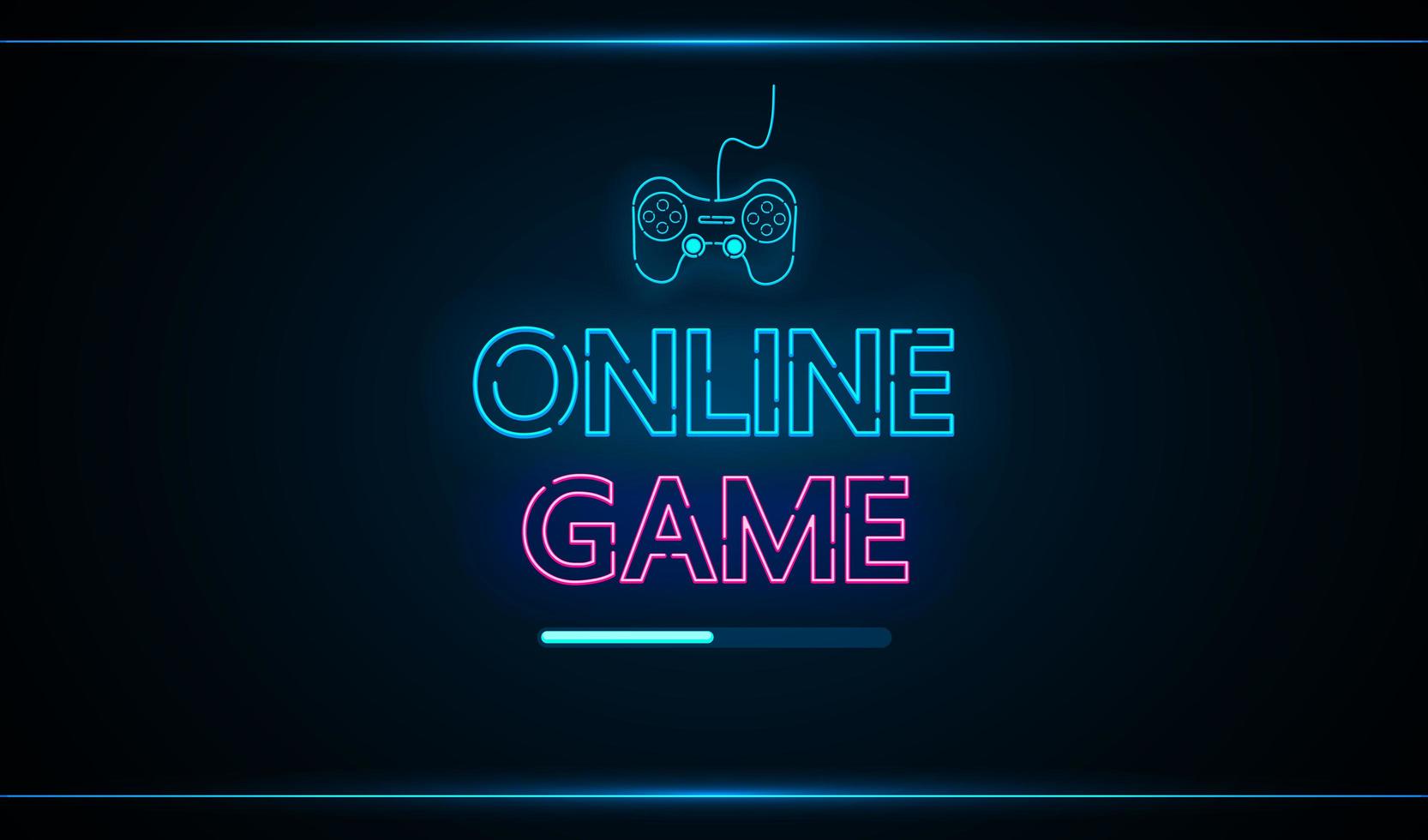 Online game technology future interface hud vector