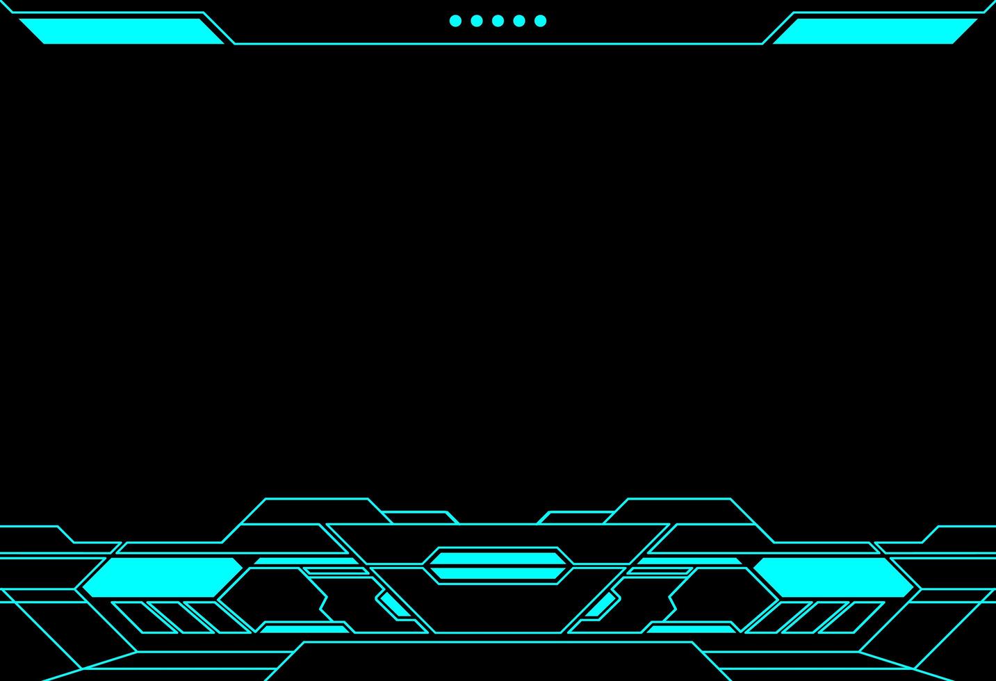 Abstract frame technology futuristic interface hud vector