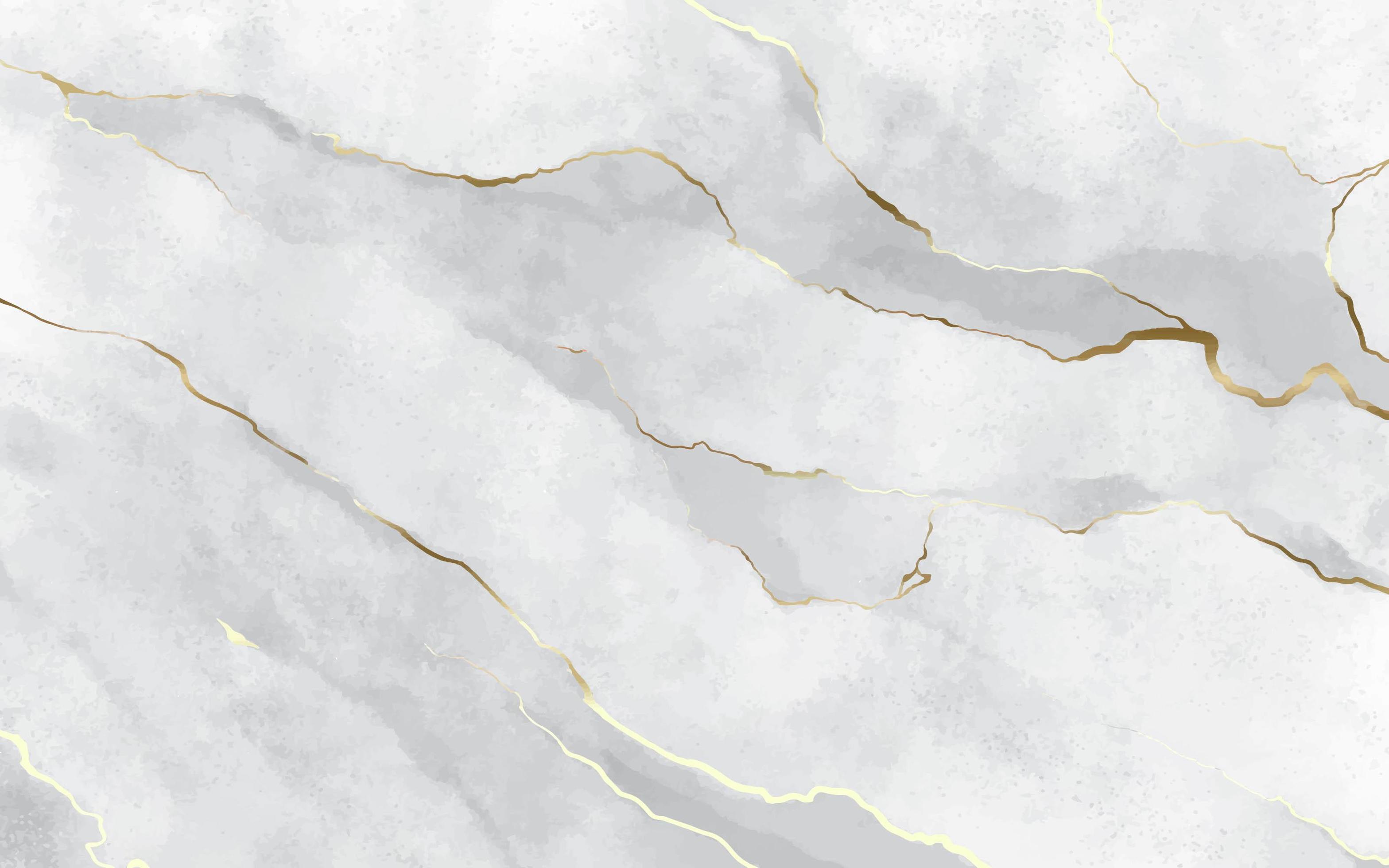 White Stone Marble Texture with Golden Strokes 1313956 Vector Art at