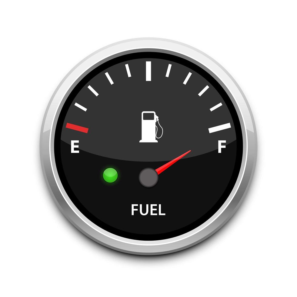 Fuel gauge on full vector