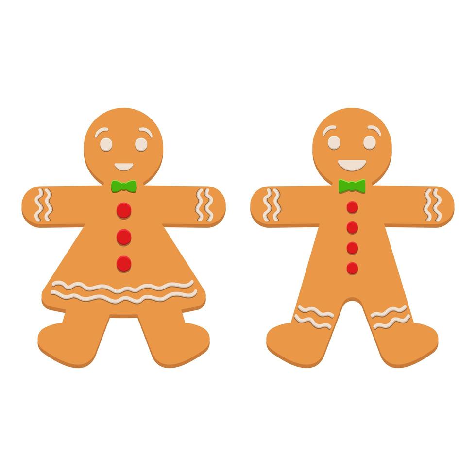 Gingerbread man and woman set 1314012 Download Free Vectors, Clipart