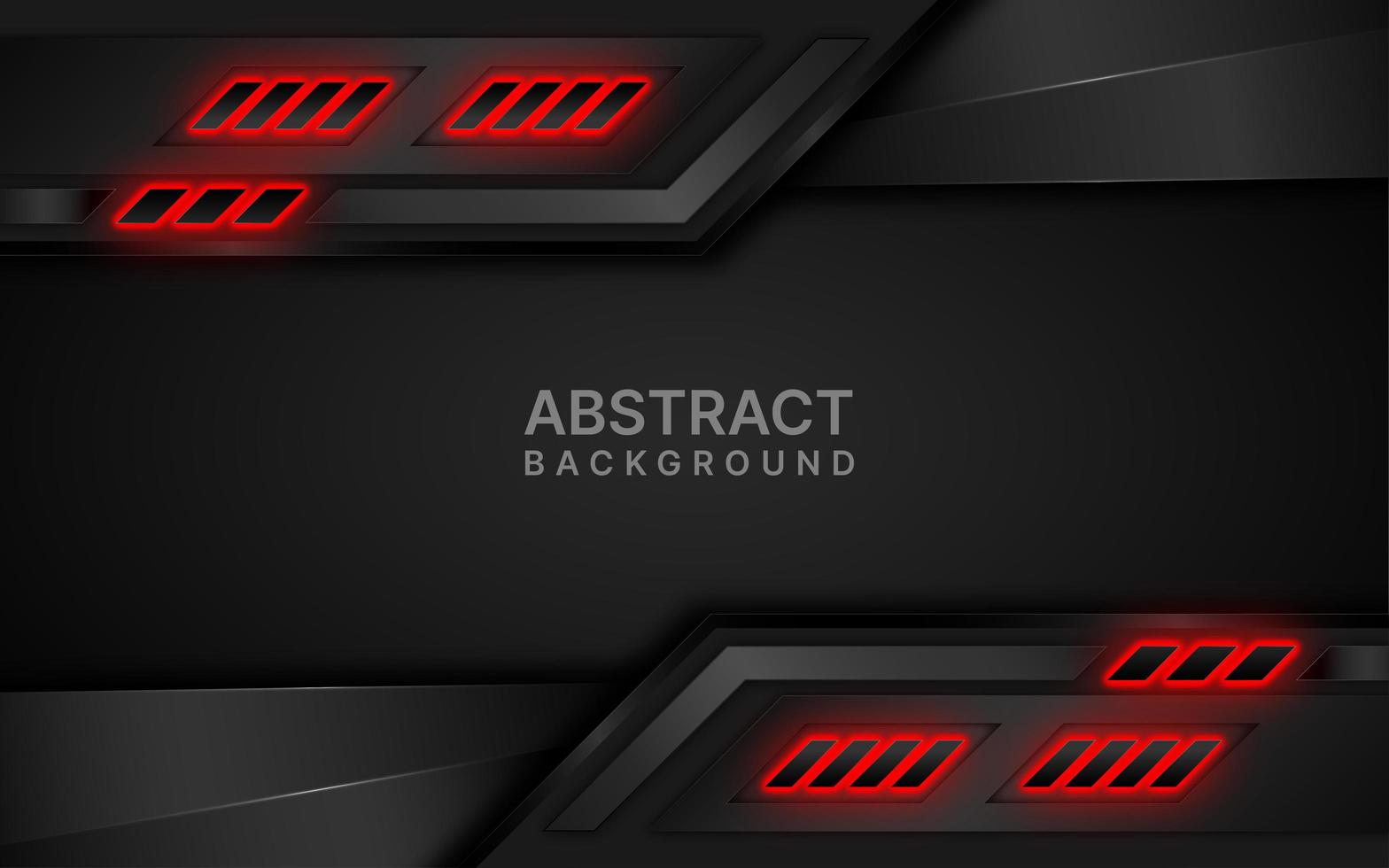 Black and red futuristic layered design vector