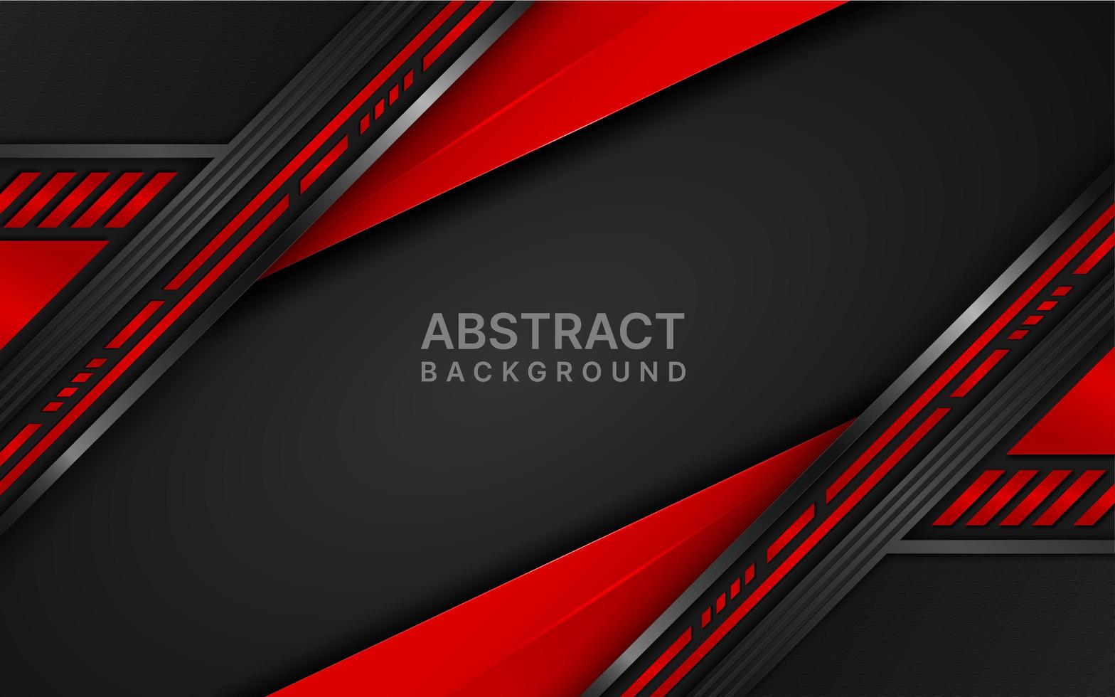 diseño de capas en ángulo futurista rojo y negro vector