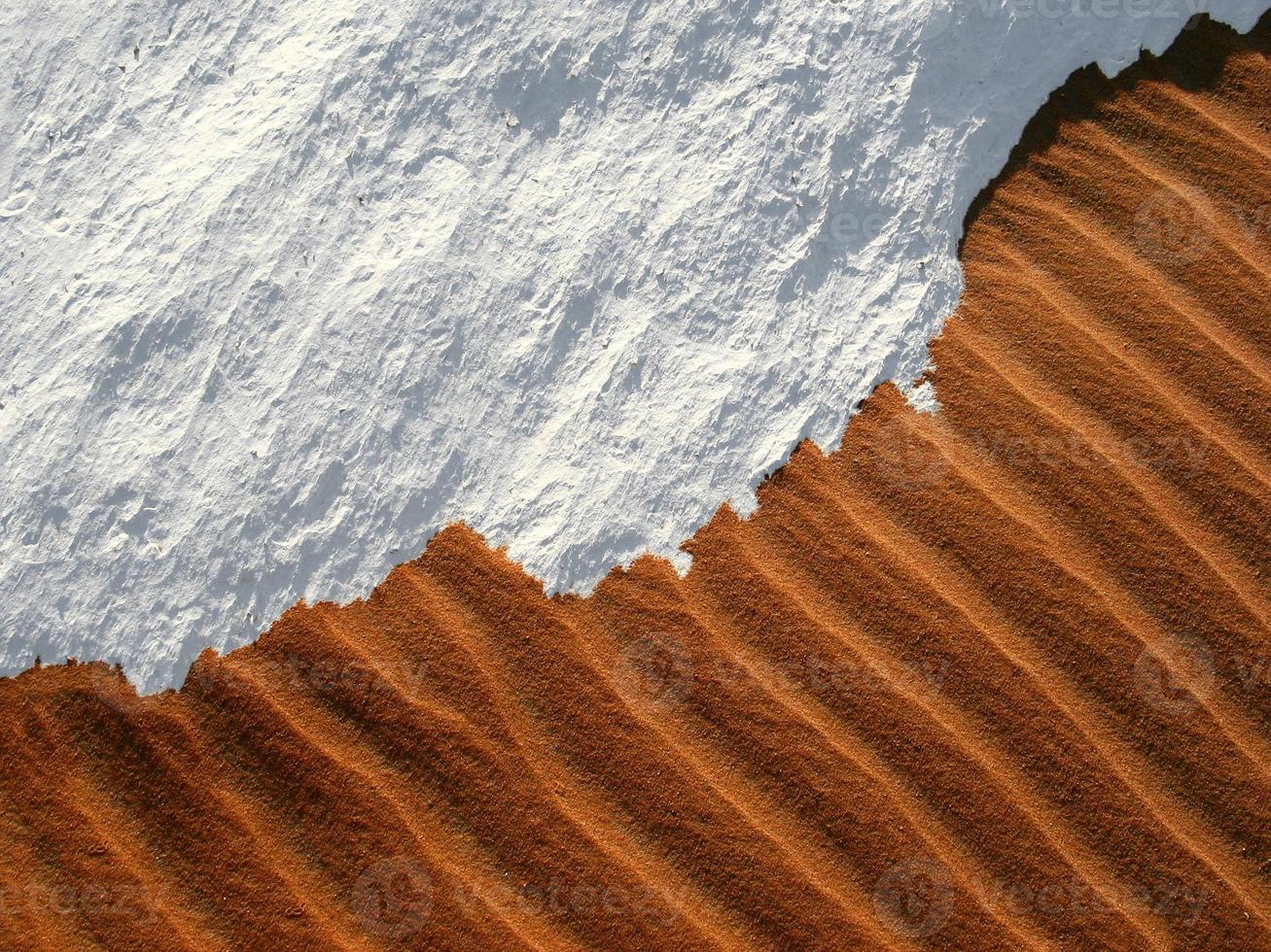 arena y nieve foto