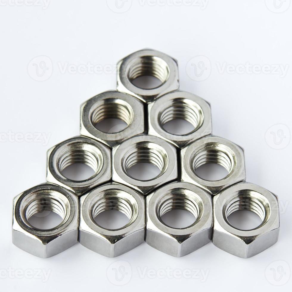 Stainless steel nuts photo