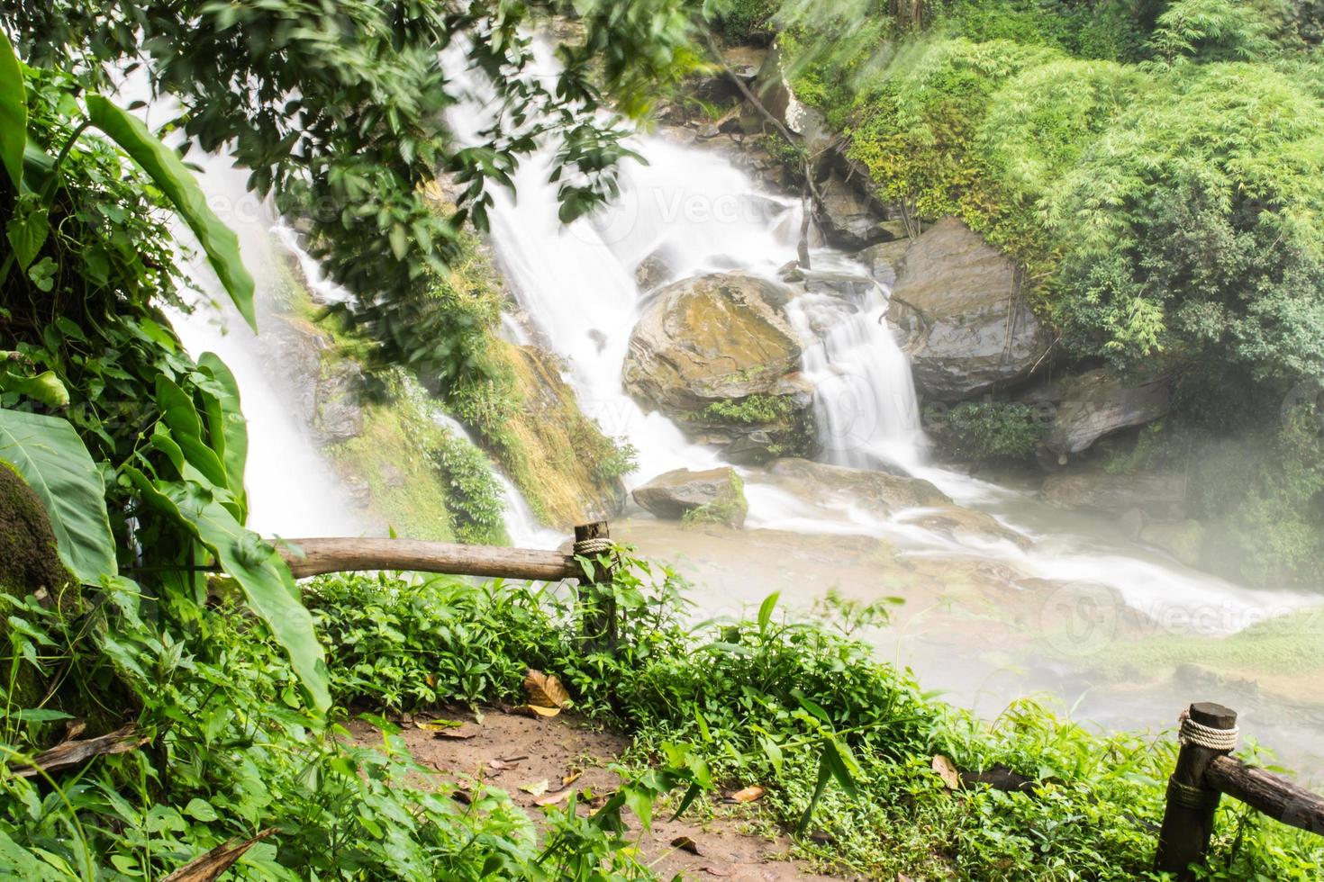 wachirathan waterfalls , InThanon Chiangmai Thailand photo
