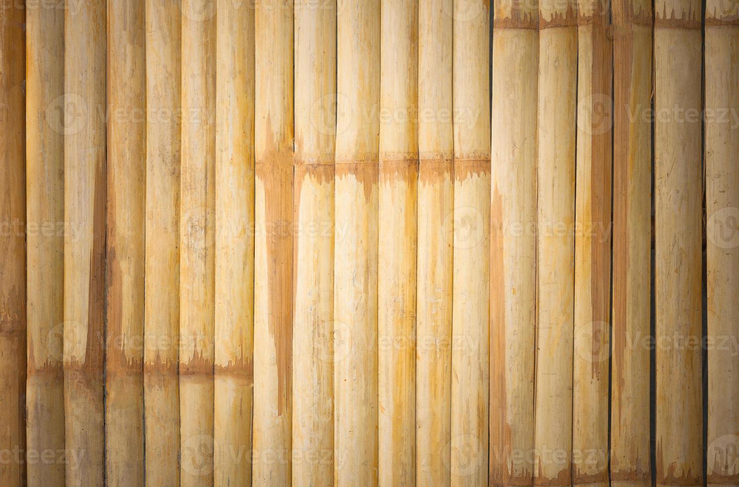 grunge yellow bamboo background and texture photo