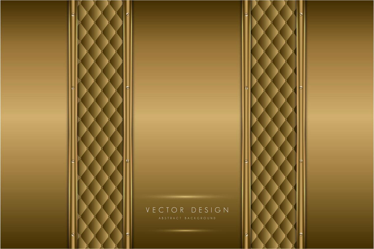 Elegant gold metal panels with upholstery texture 1330059 Vector Art at