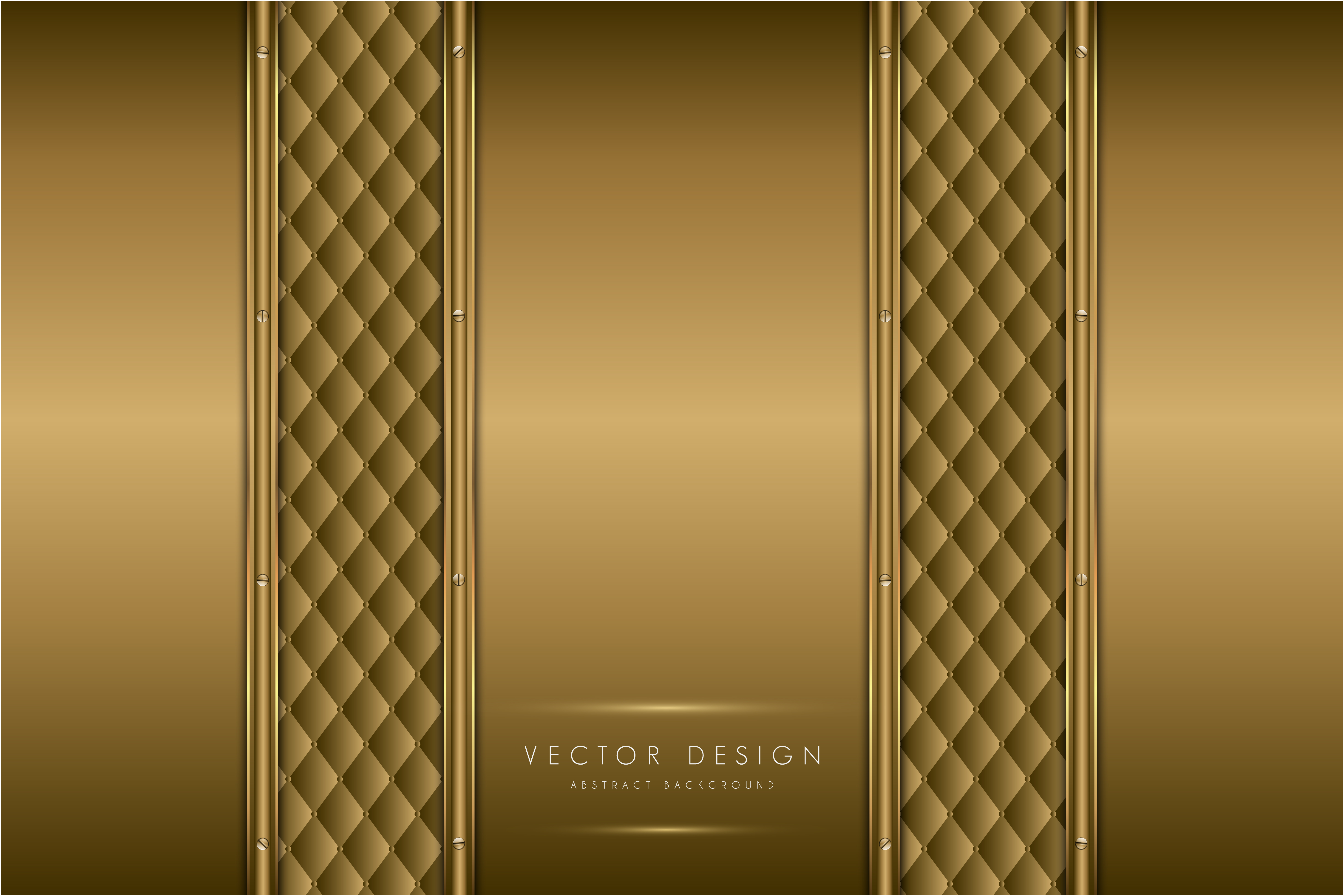 Elegant gold metal panels with upholstery texture 1330059 Vector Art at