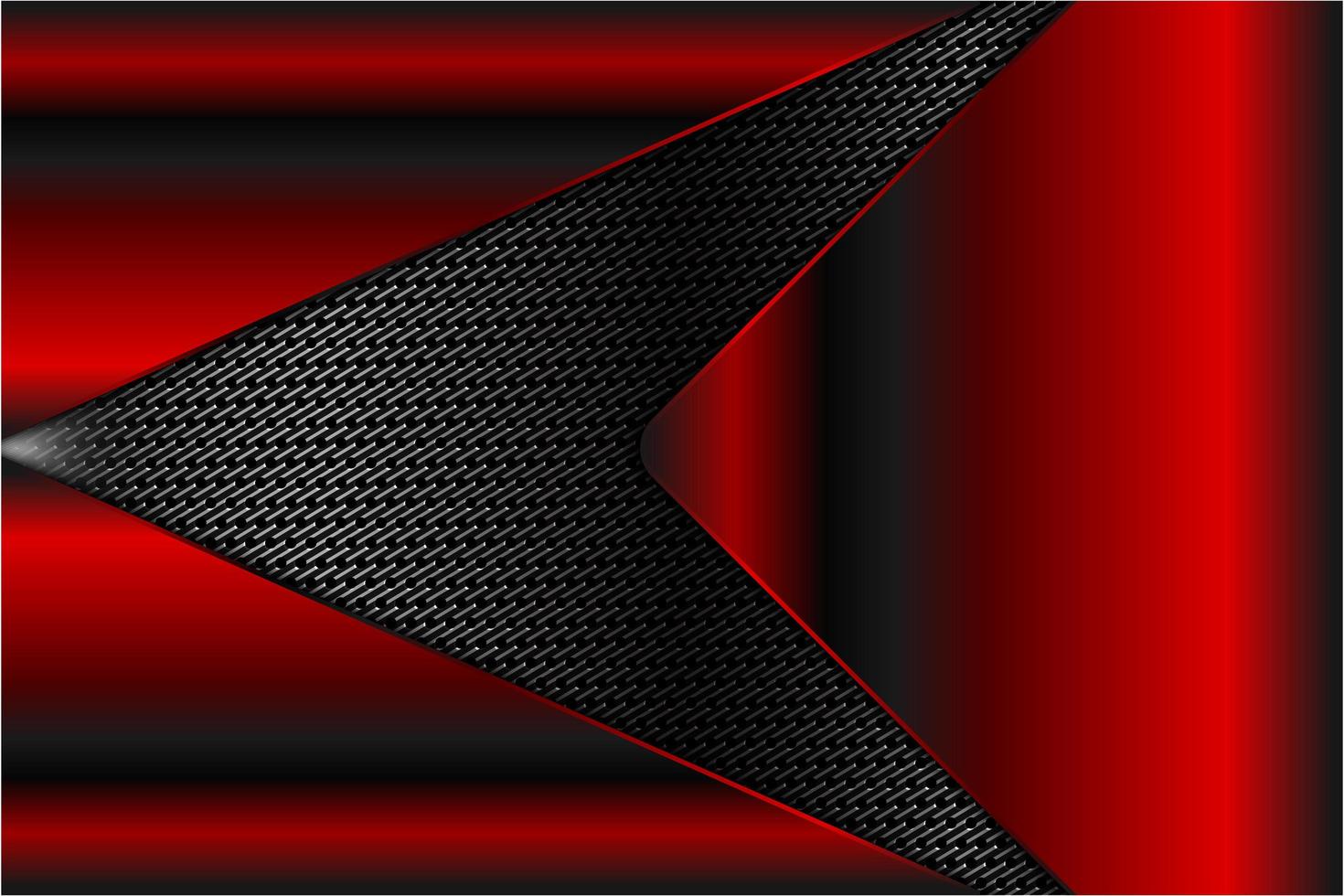 Red metallic panels over gray arrow grate texture vector