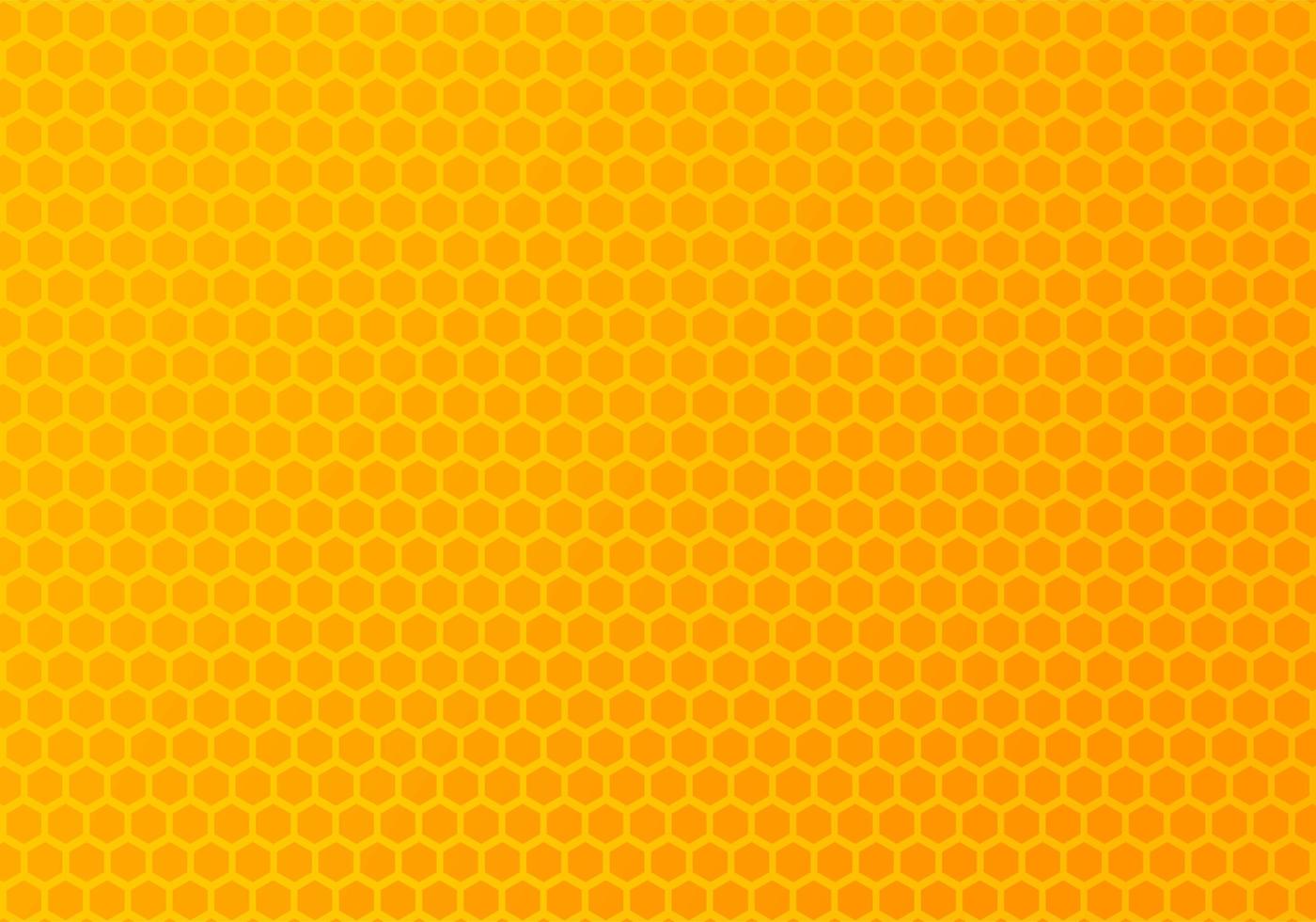 Orange and yellow hexagonal pattern vector