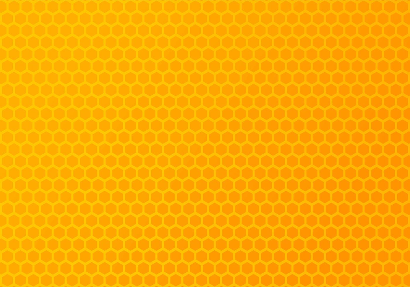 Orange and yellow hexagonal pattern vector