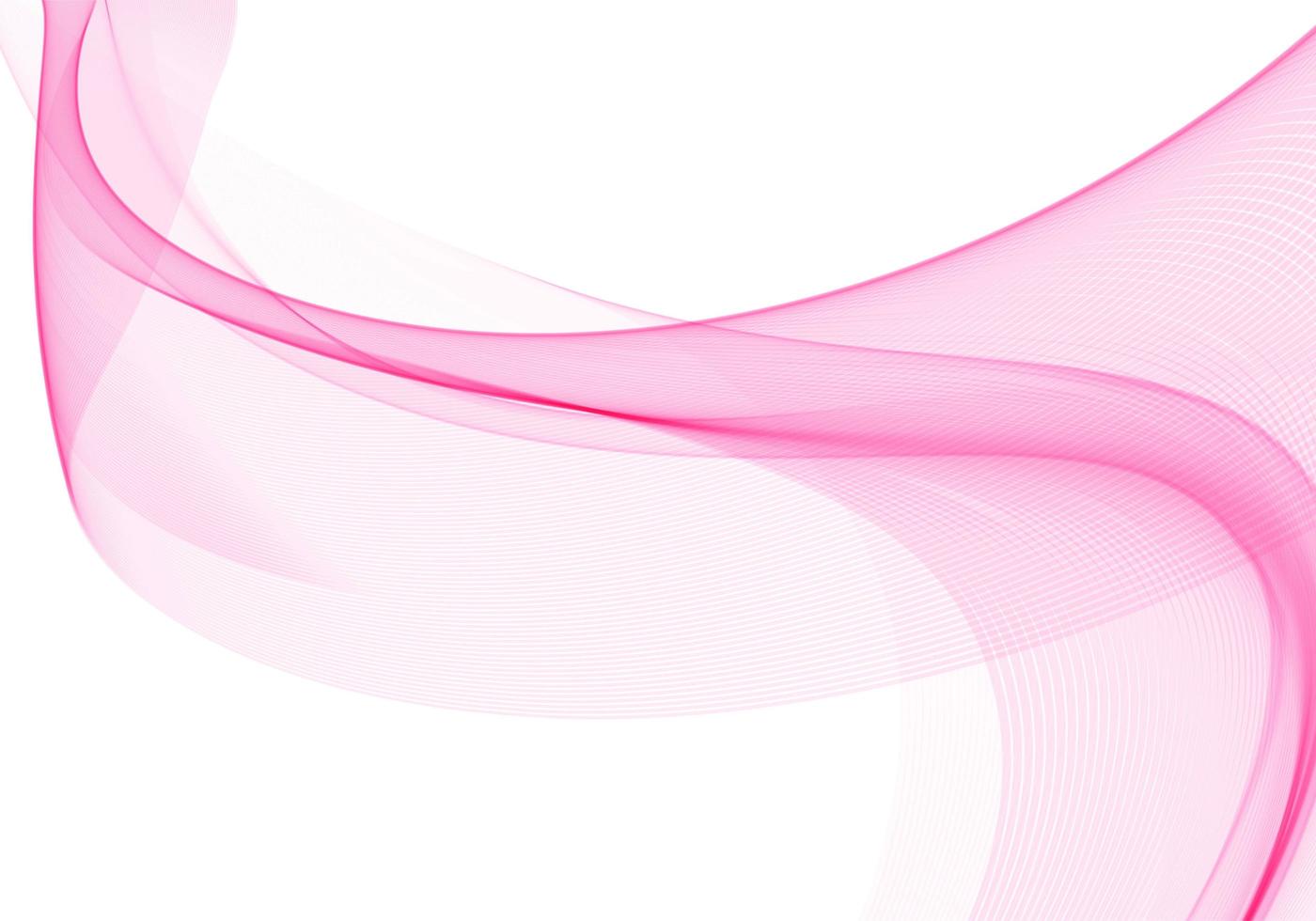 Abstract creative flowing pink wave design vector