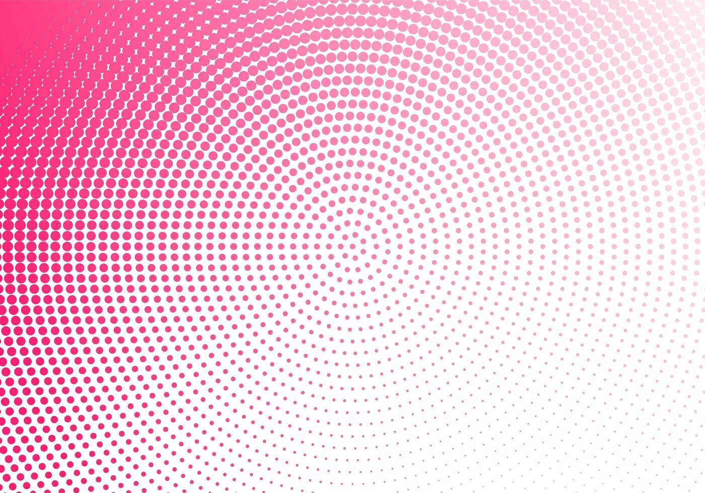 Abstract pink dotted circular design vector