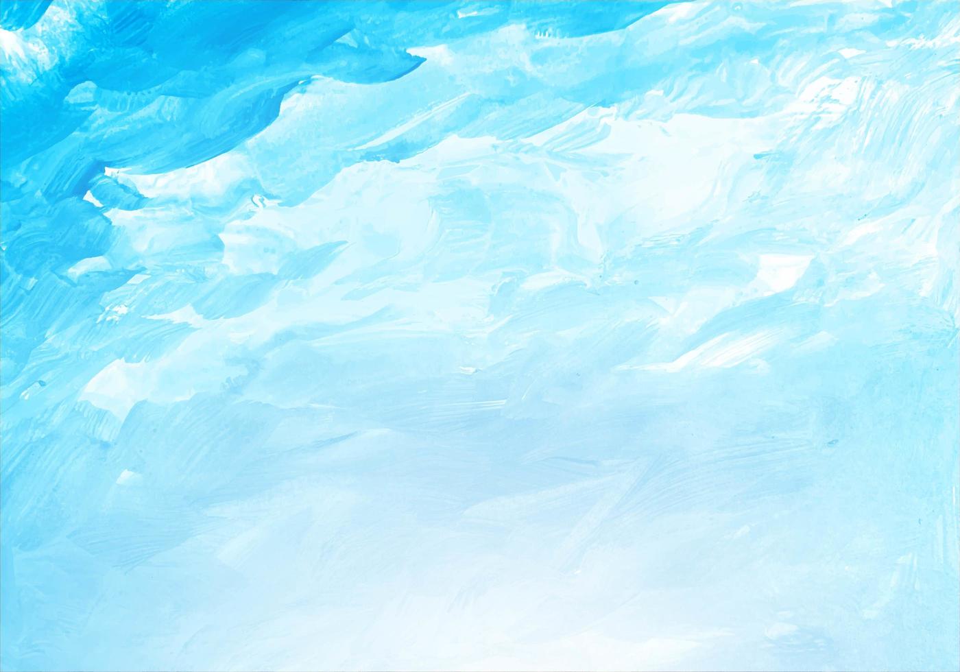 Abstract soft blue sky watercolor texture vector