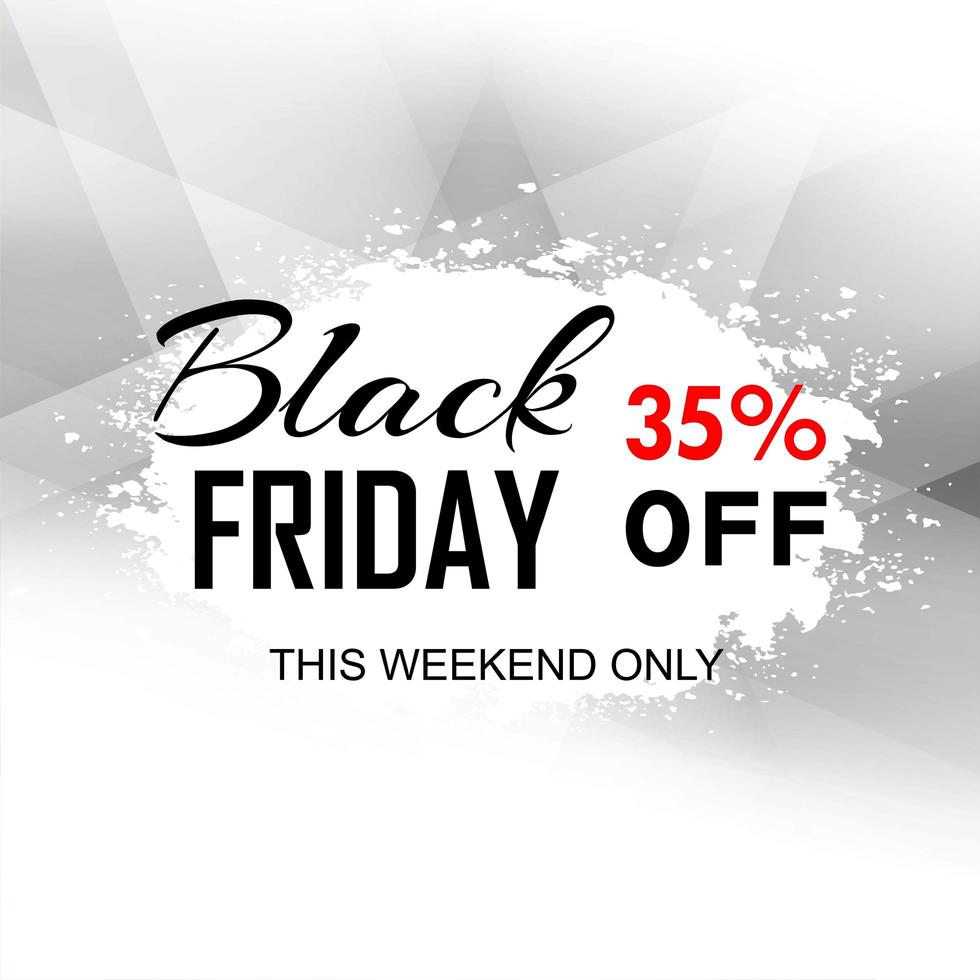 Abstract polygon Black Friday card background vector