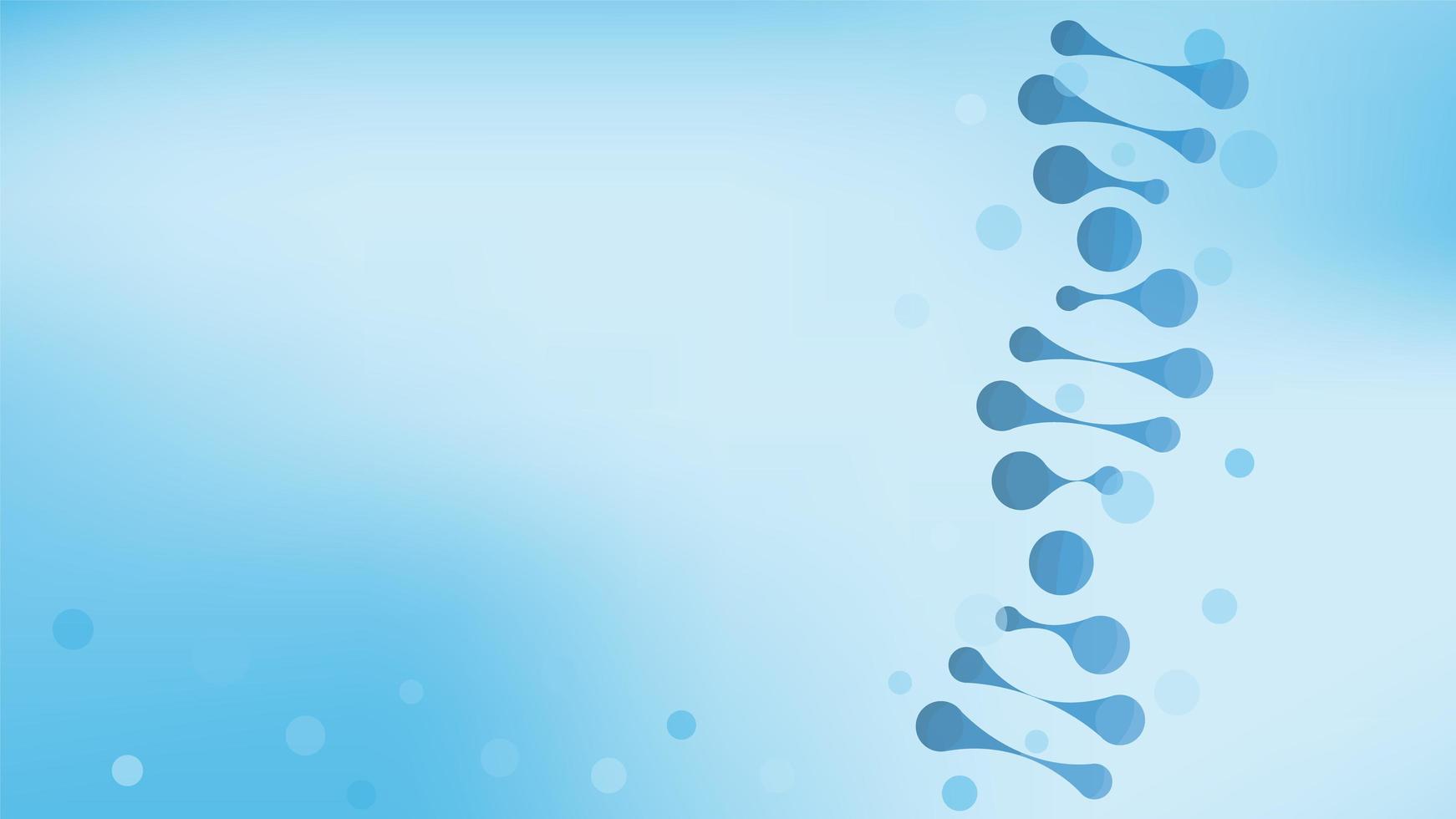 DNA helix structure, science and technology background vector