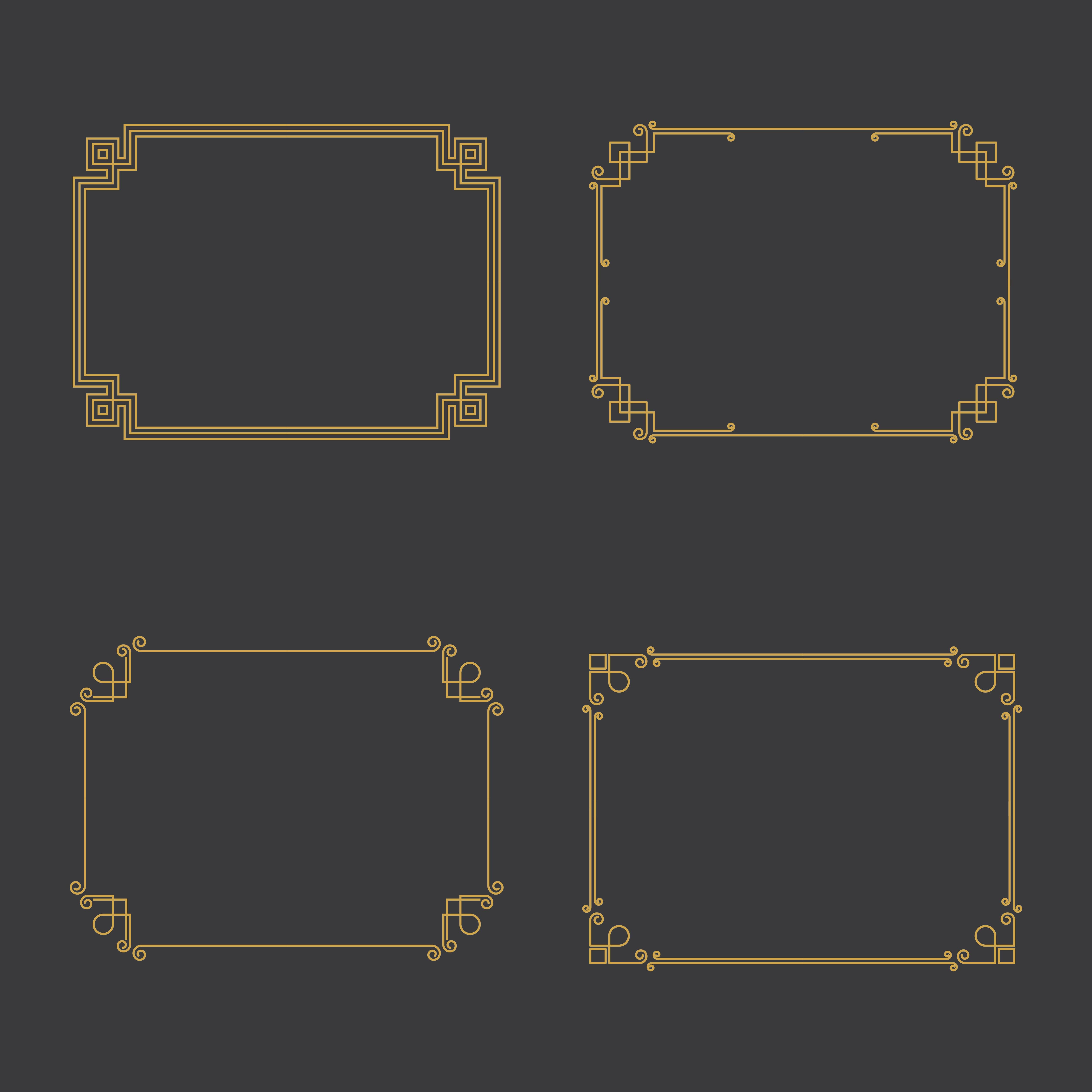 Gold Certificate Border Vector Art Icons And Graphics For Free Download