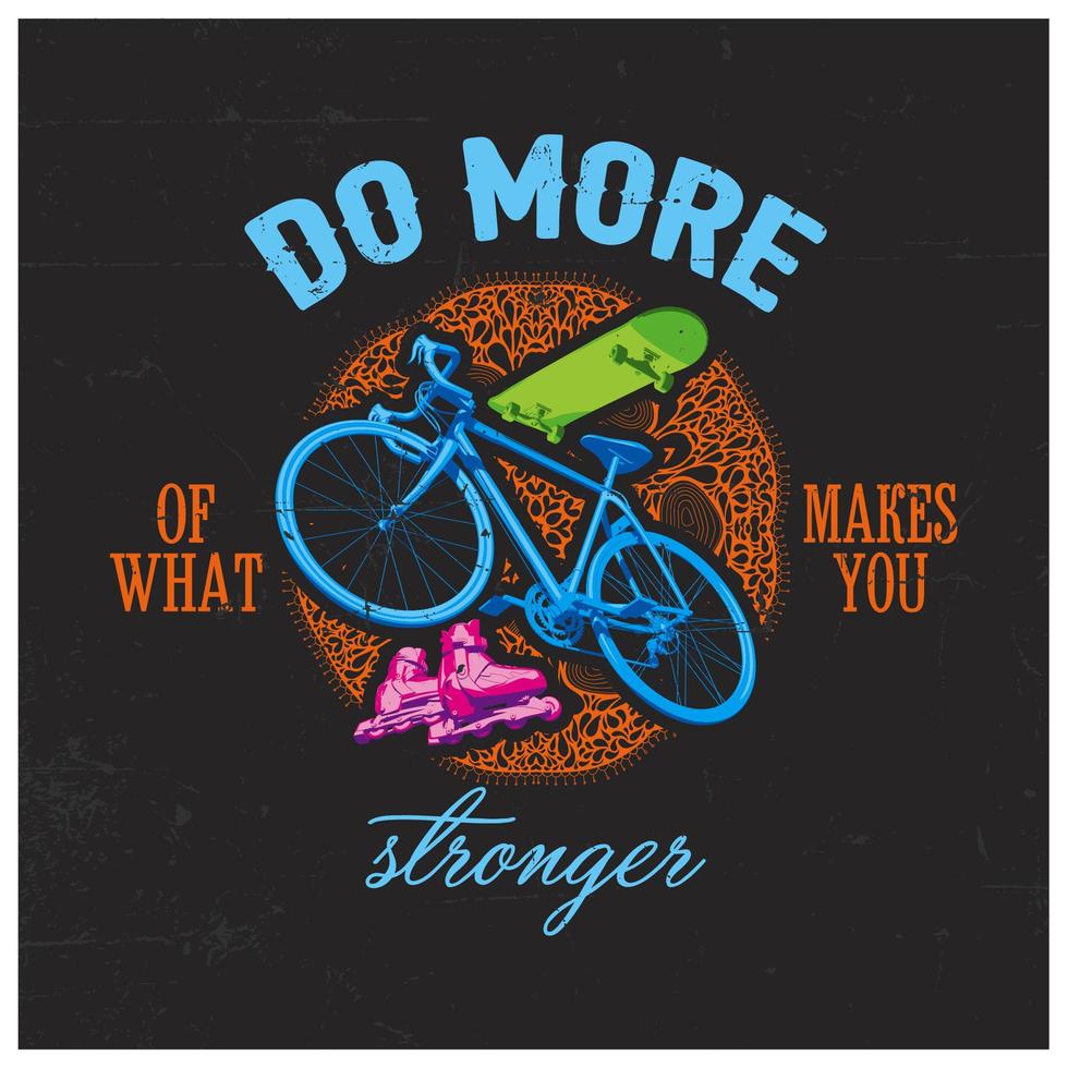 diseño de camiseta de bicicleta vector