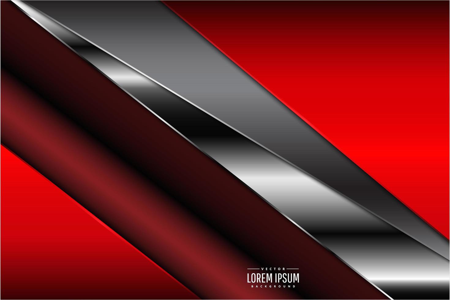 Red and silver technology background vector