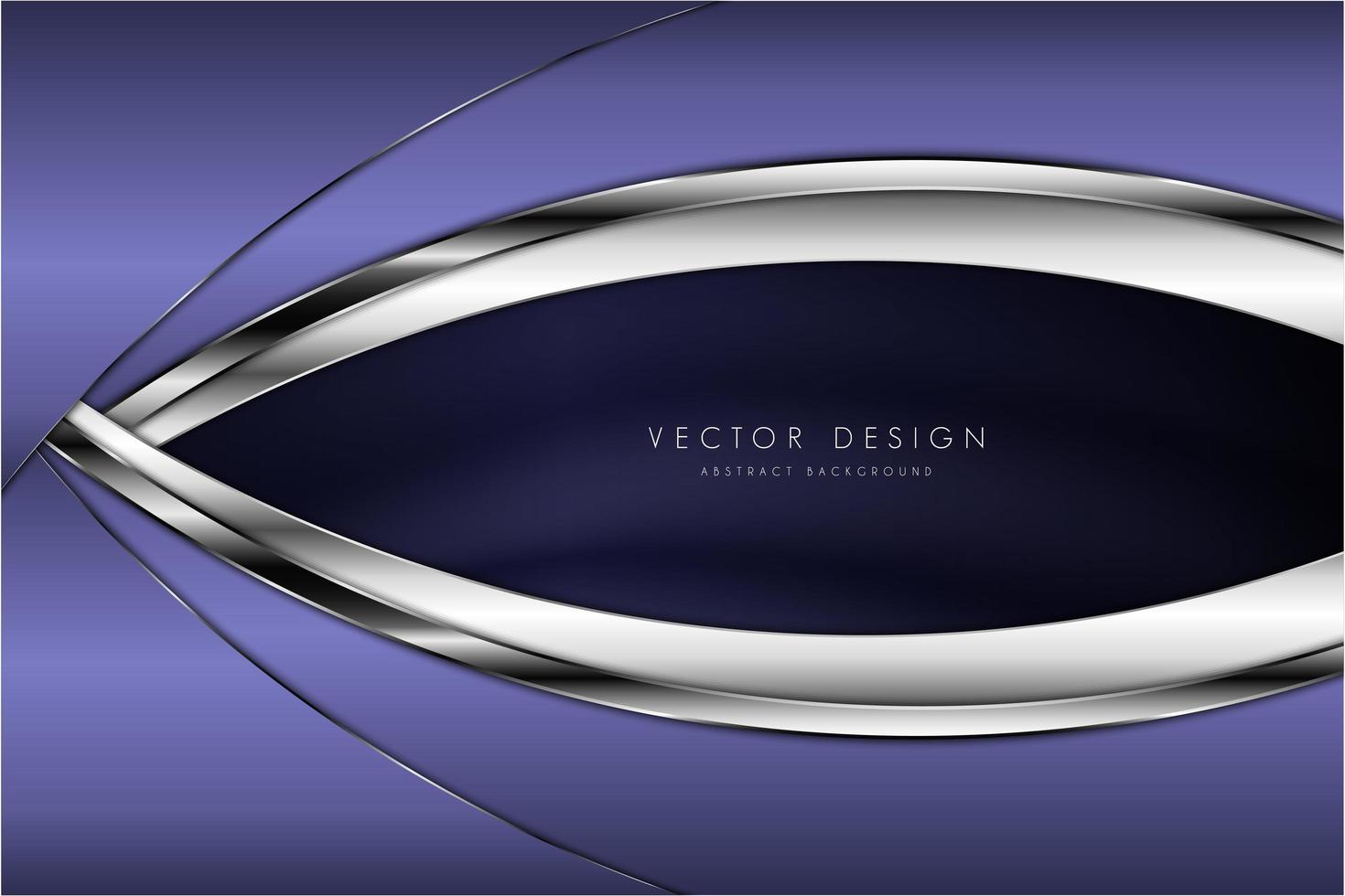 Luxury metallic purple and silver background vector