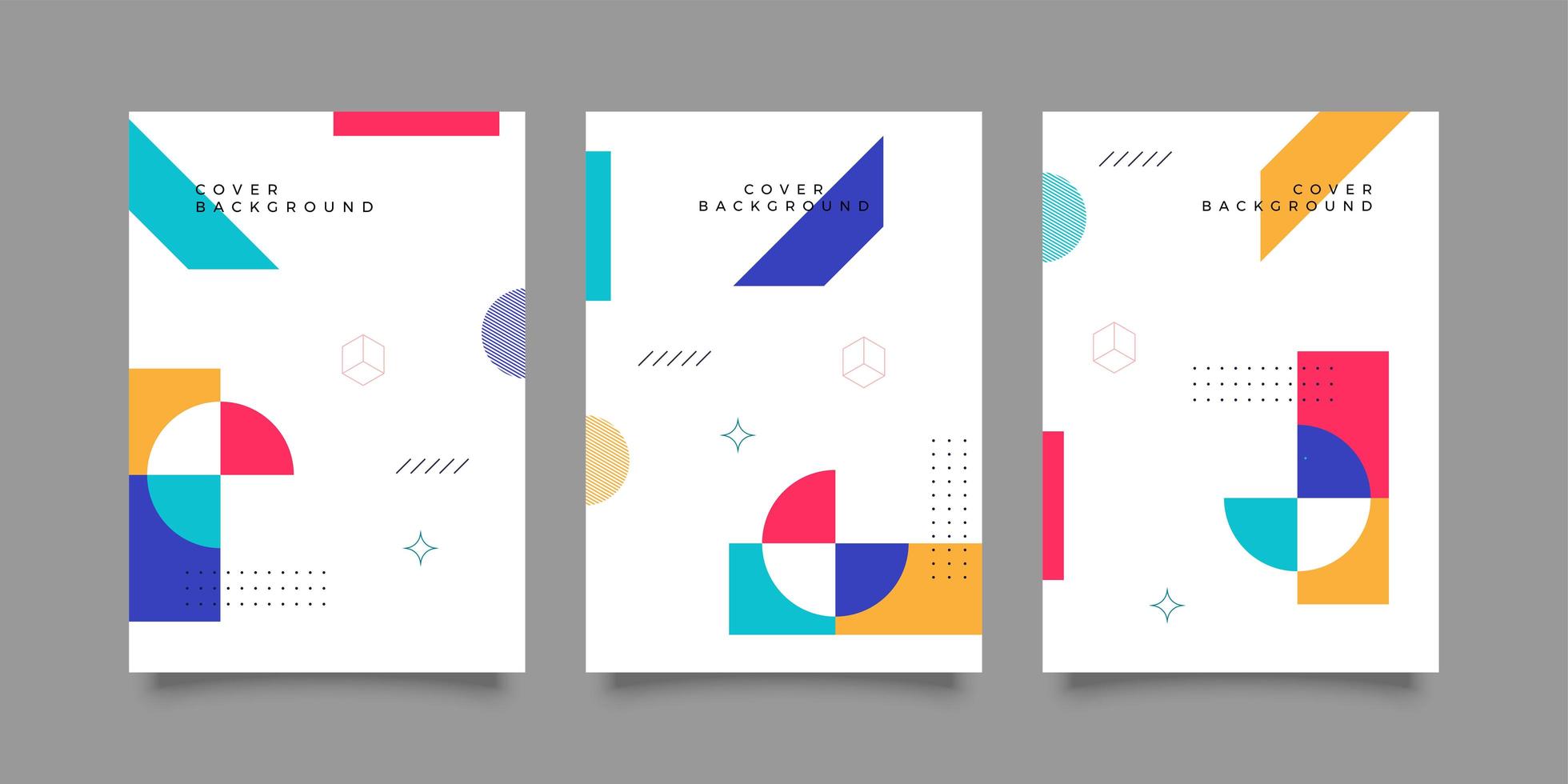 Retro Geometric for Report Covers vector