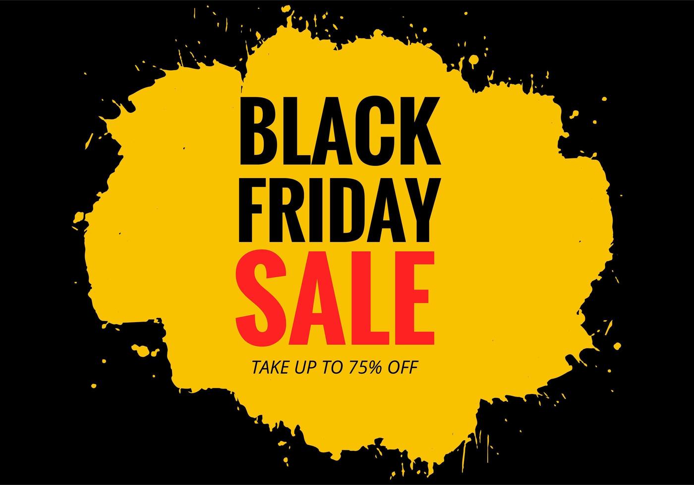 Modern Black Friday sale poster banner background vector